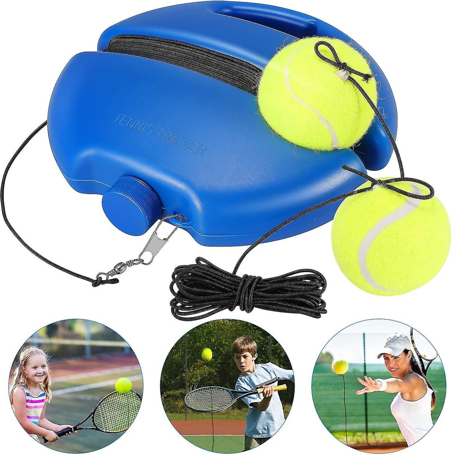 Balle de rebond d'entraînement de tennis avec ficelle