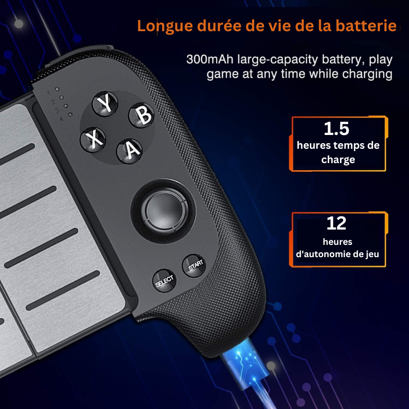 Contrôleur de Jeu Sans Fil pour Expérience de Jeu Mobile.