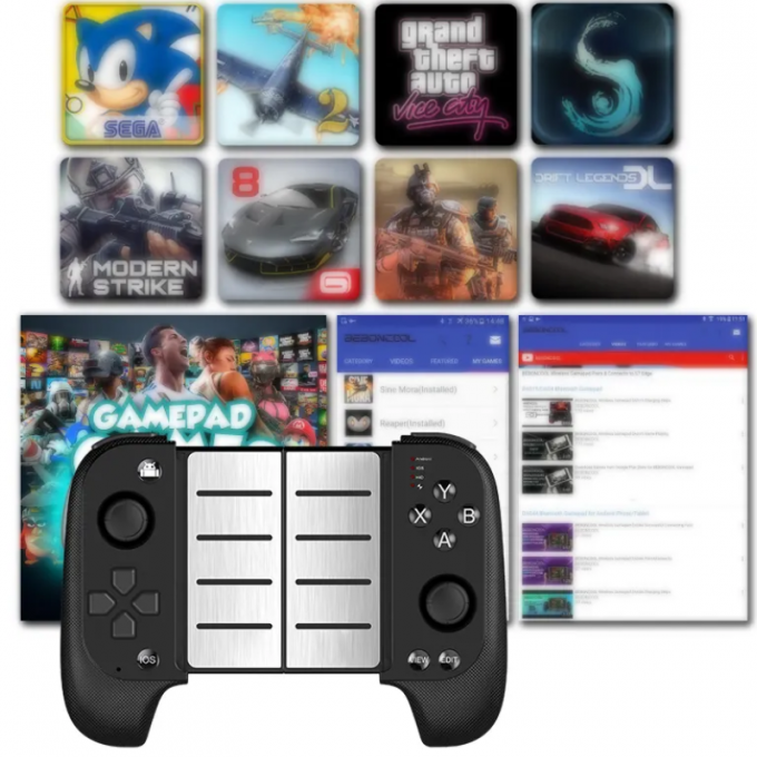 Contrôleur de Jeu Sans Fil pour Expérience de Jeu Mobile.