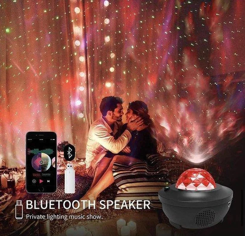 Projecteur galaxie - Haut-parleur Bluetooth