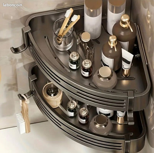 Support de douche mural en alliage d'aluminium Étagères