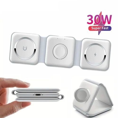Station de recharge pliable 3 en 1
