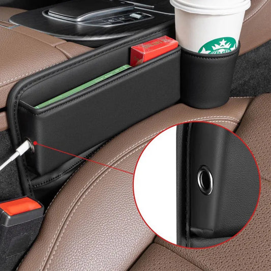 Sac Gap pour porte-gobelet en cuir de voiture CI