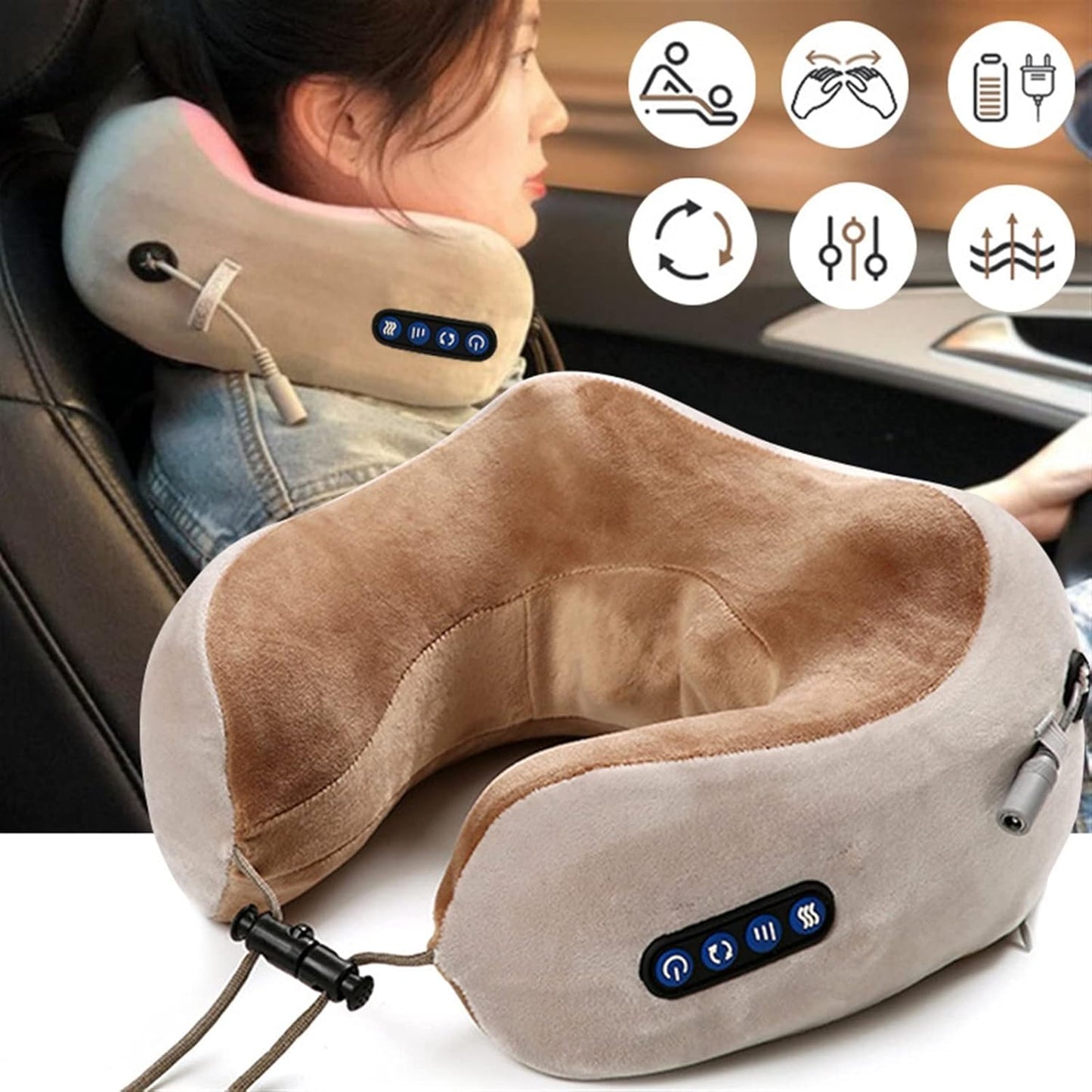 Masseur Électrique Dos Cou Épaule avec Chaleur
