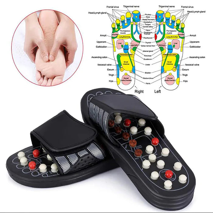 Pantoufles d'acupuncture, Massage des pieds