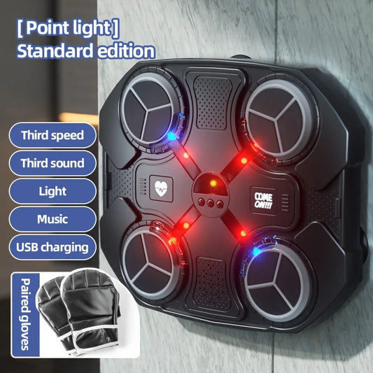 Machine de Boxe Intelligente Défoulement, Cardio et Lumières LED