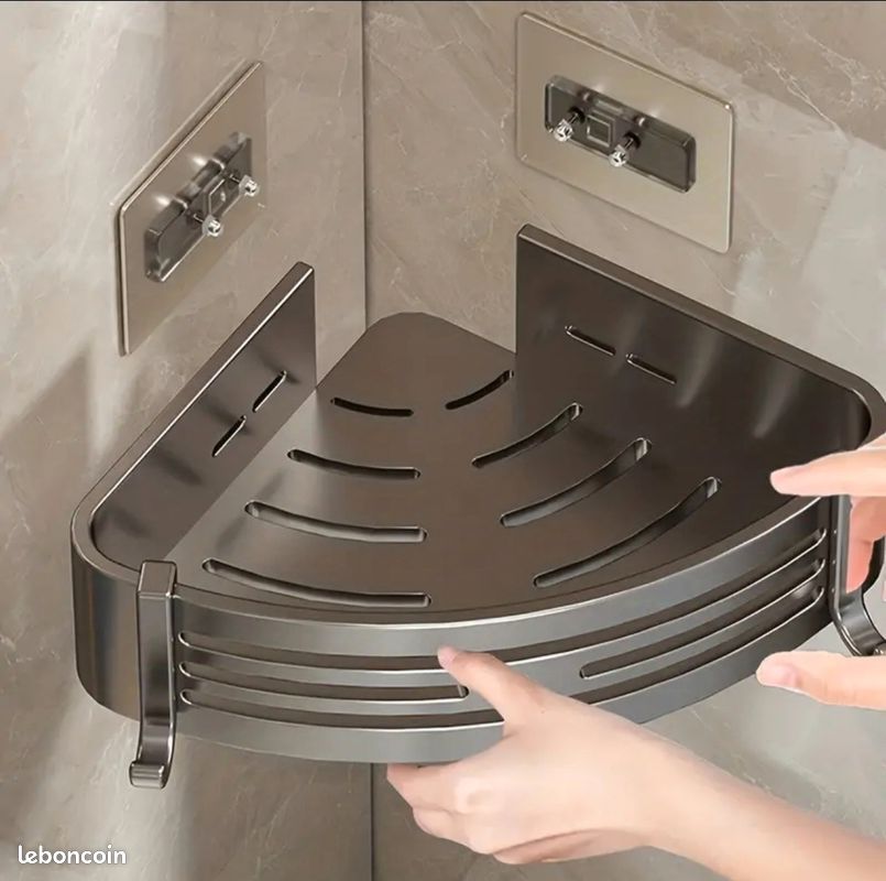 Support de douche mural en alliage d'aluminium Étagères