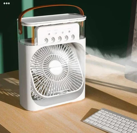 Ventilateur Brumisateur d'Air Portatif 3-en-1 ( DIMENSION DE 27 CM SUR 21 CM )