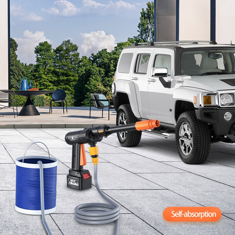Pistolet De Lavage De Voiture Portable Multifonction Rechargeable