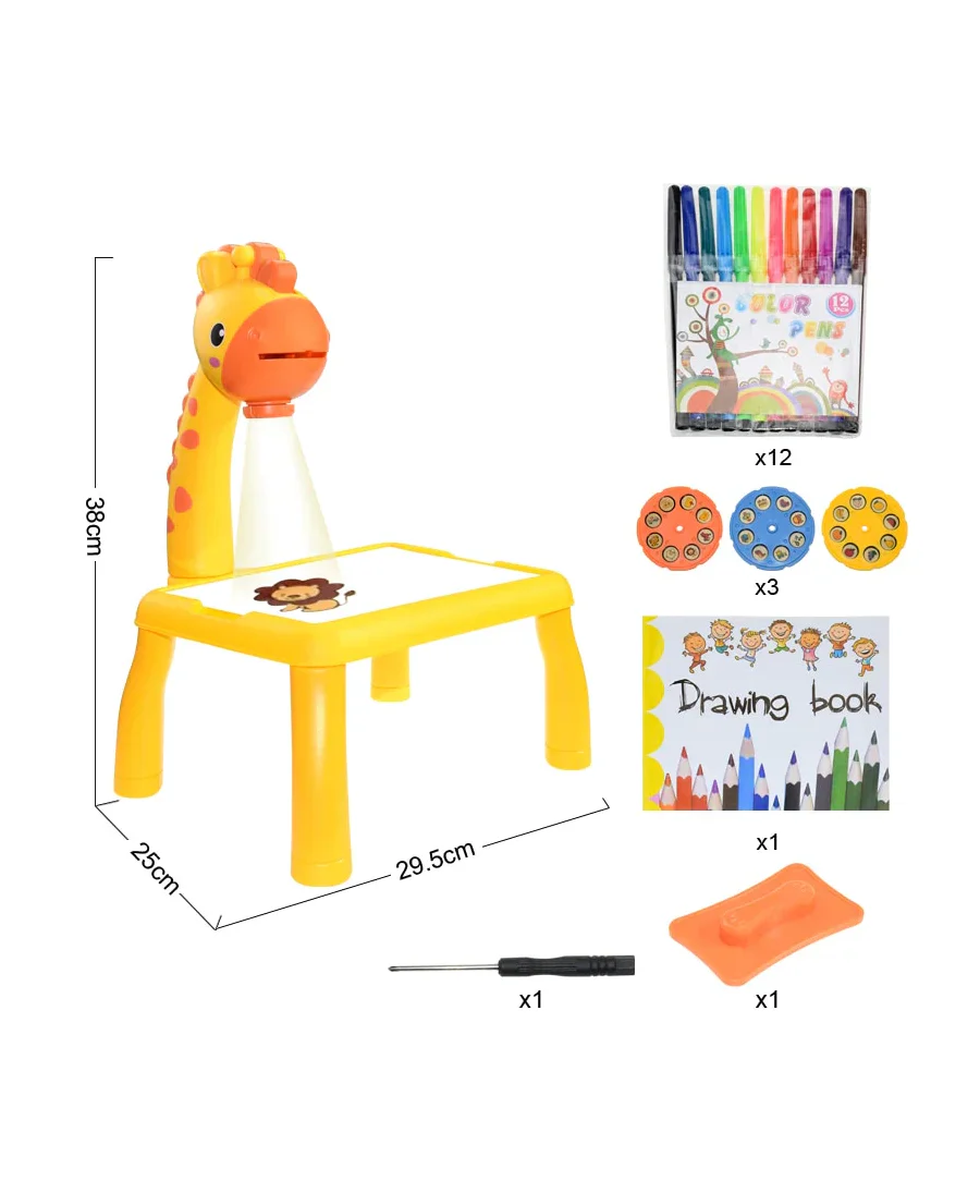 Table de dessin avec projecteur