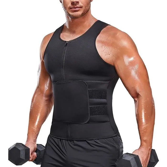 Gilet sudation ventre Plat Homme