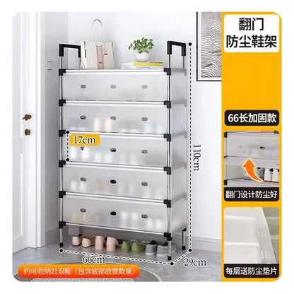 Meuble de Rangement à 4 Niveaux pour Chaussures