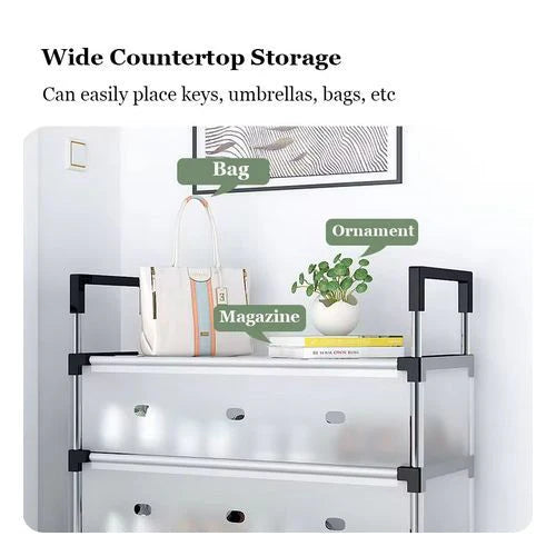 Meuble de Rangement à 4 Niveaux pour Chaussures