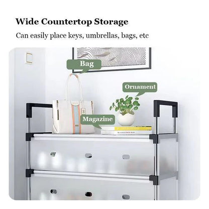 Meuble de Rangement à 4 Niveaux pour Chaussures