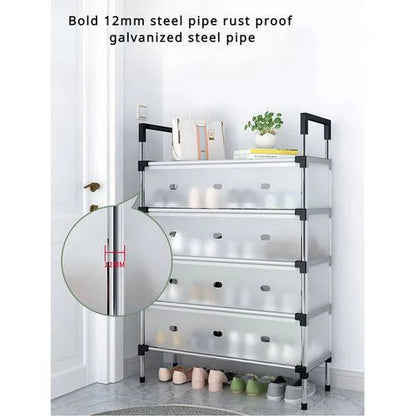 Meuble de Rangement à 4 Niveaux pour Chaussures