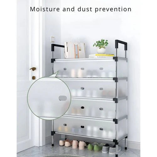 Meuble de Rangement à 4 Niveaux pour Chaussures
