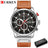 CURREN Quartez 8291 en Cuir Marron