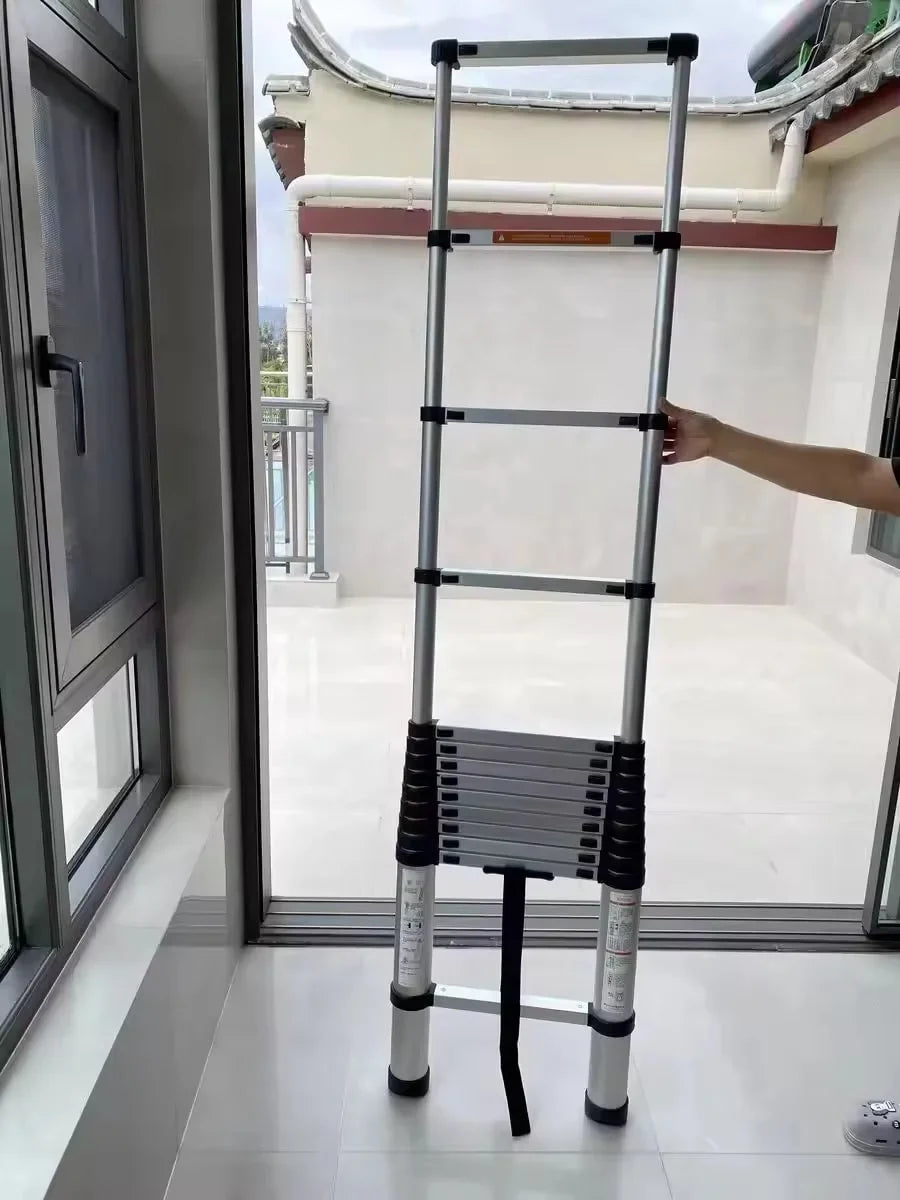 Échelle Télescopique 2,6M – Légère, Sécurisée et Facile à Ranger 🔧