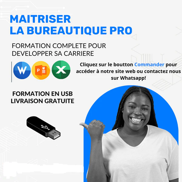 Pack de Formations Vidéos en Bureautique sur Clé USB Offerte📚